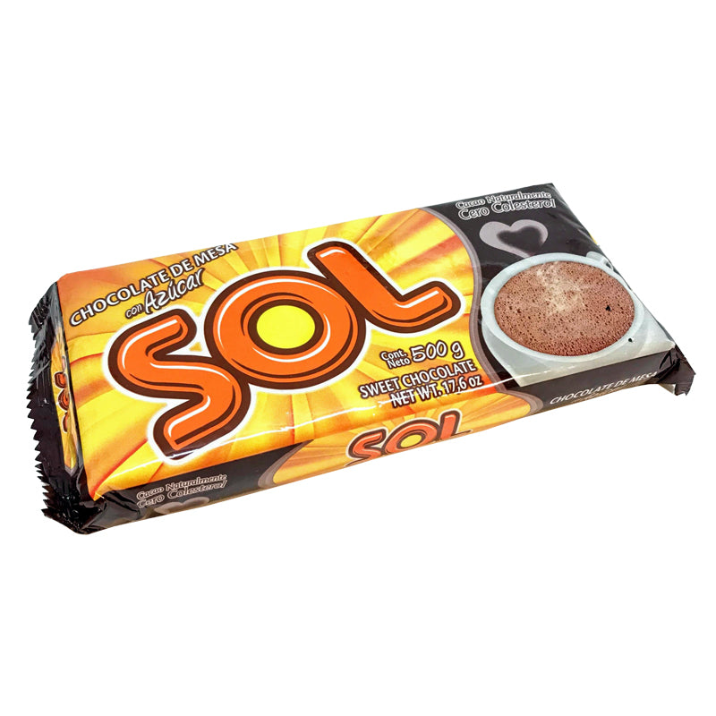 Chocolate de mesa con azúcar SOL (500 grs.) Mi Sabor a Colombia