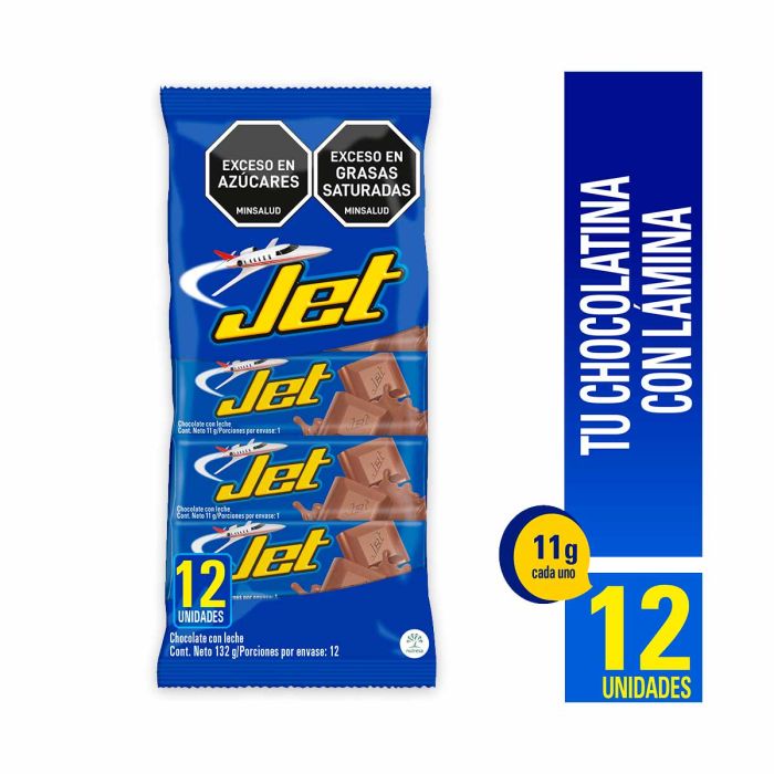 JET Milk Chocolate Pack of 12 units (4.22 ounces each)