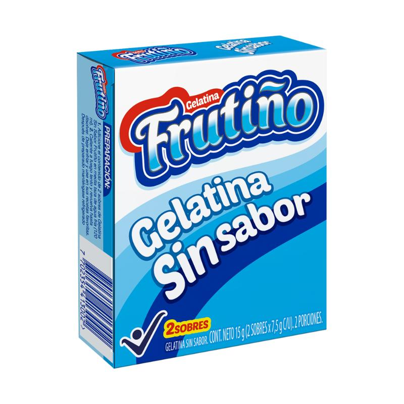 Gelatin without flavor Frutiño 2 units (15 gs.)