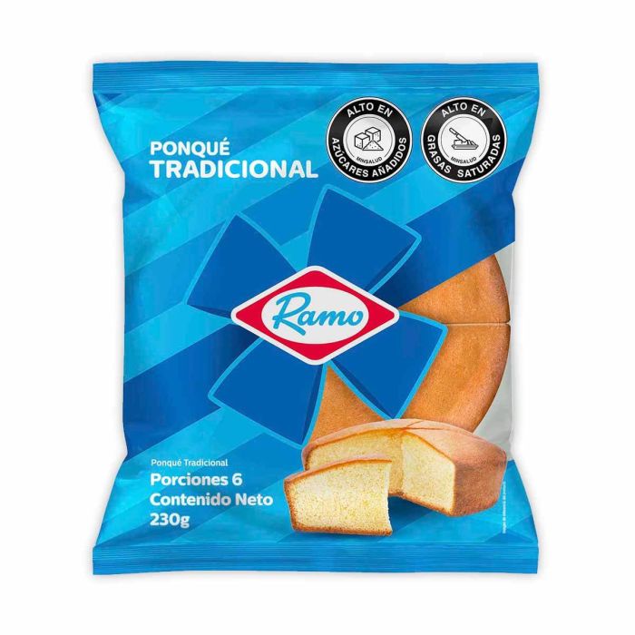 Traditional pound cake RAMO pack of 6 units (230 grs.)