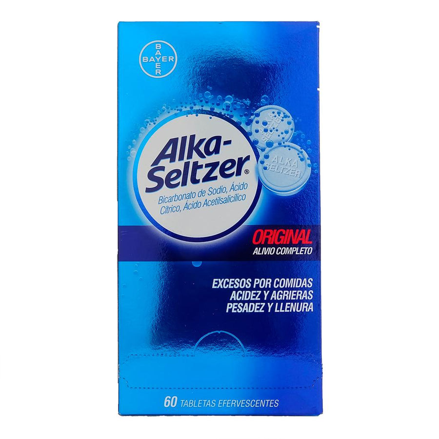 Alka-Seltzer® Tabletas - 60 Unidades -Efervescentes - Importadas de Colombia