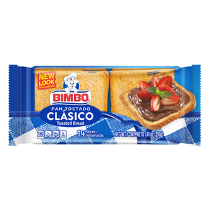 Bimbo Toasted white Bread 14 slices (Pack of 3 / 7.05 Oz)