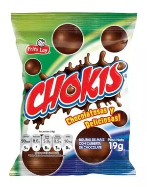 Bolitas de maíz con cubierta de chocolate CHOKIS (228 grs)