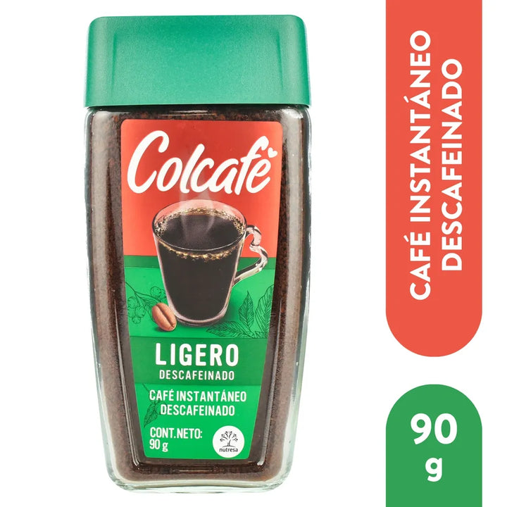 Café descafeinado instantáneo Colcafé en frasco - El mismo sabor delicioso, sin cafeína - Listo en segundos - 100 % café colombiano |-85 g  1 Unit