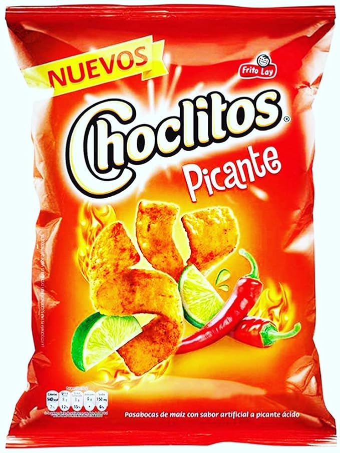 Choclitos Picantes Paquete de 12 chips de maíz picante 12 unidades