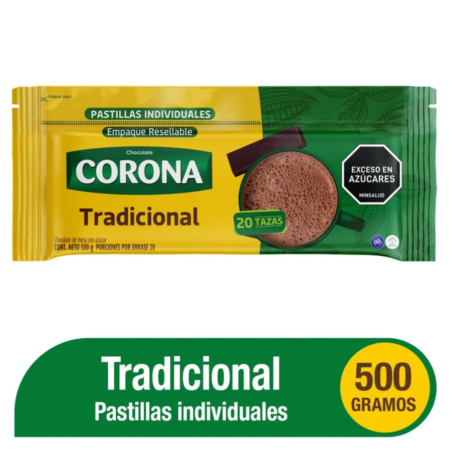 Chocolate table Traditional Corona  (500 grs)