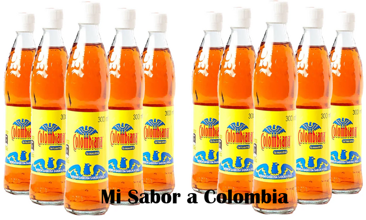 Colombiana La Nuestra Kola Flavored Soda Vidrio (10 Pack- 10.14 fl oz)
