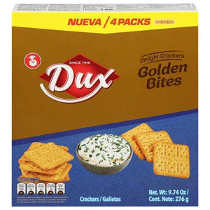 DUX GOLDEN BITES CRACKERS - 9.74 OZ (276 G) 4 PACKS
