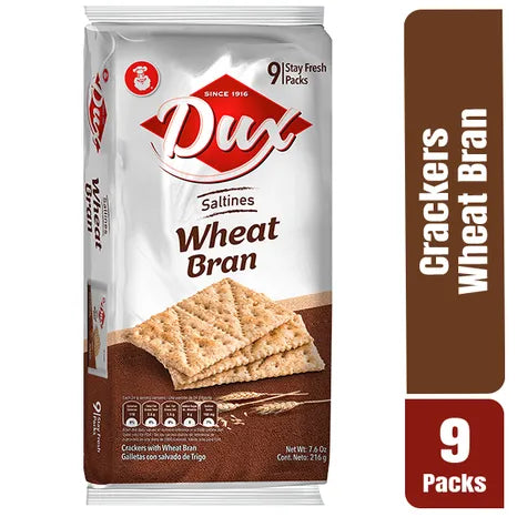 Cookies DUX Saltines wheat fiber and oat fiber (216 grs.)