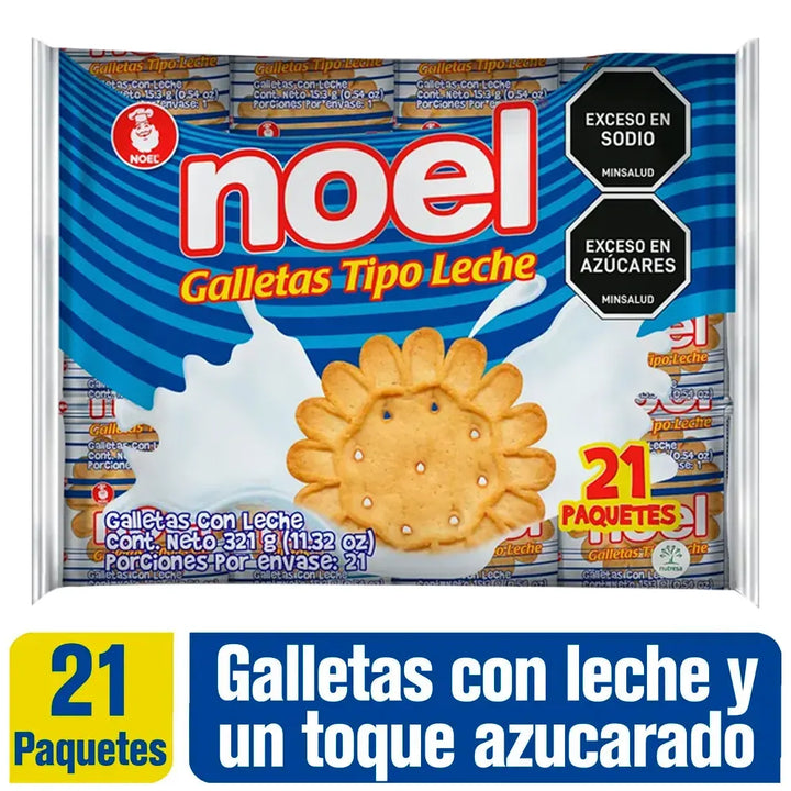 Galletas tipo leche NOEL (11.32 onzas / 321 grs)