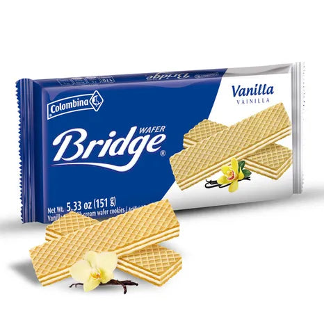Wafer Bridge Vanilla Colombina (8.47 oz / 240 grs.)