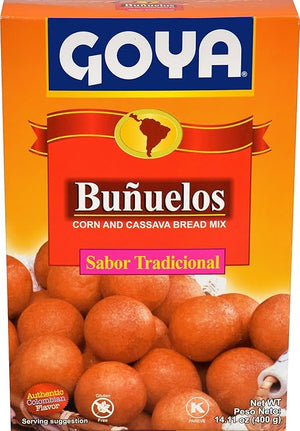 Buñuelos sabor tradicional Mezcla de maíz y casabe GOYA 14.11 oz (400 grs)