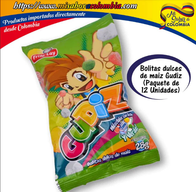 GUDIZ Bolitas dulces de maiz  (Pack of 12)