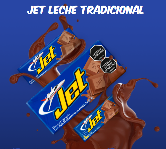 Chocolatina Jet Milk Chocolate - Imported from Colombia 12 unidades (4.65 onzas c/u)