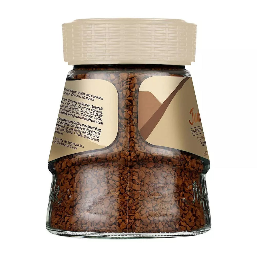Juan Valdez Freeze Dried Coffee, Vanilla-Cinnamon Flavor 3.5 oz - Colombian Coffee