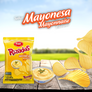 Papas Rizadas con sabor a mayonesa YUPI  12 paquetes