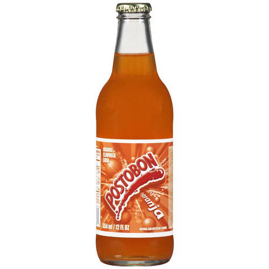 Naranja Postobon - Orange Flavored Soda Botella De Vidrio 12fl oz 355ml (6unides)