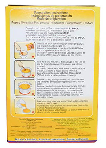 Mix to prepare Custard with arequipe SU FLAVOR (10.57 oz / 300 grs)