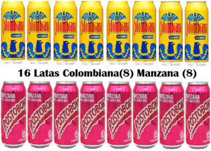 Colombiana La Nuestra - Manzana - Kola Flavored Soda, 12oz Can (Pack of 16)