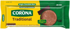 Chocolate tradicional Corona en tabletas, 17.6 onzas por paquete. Pack de 3