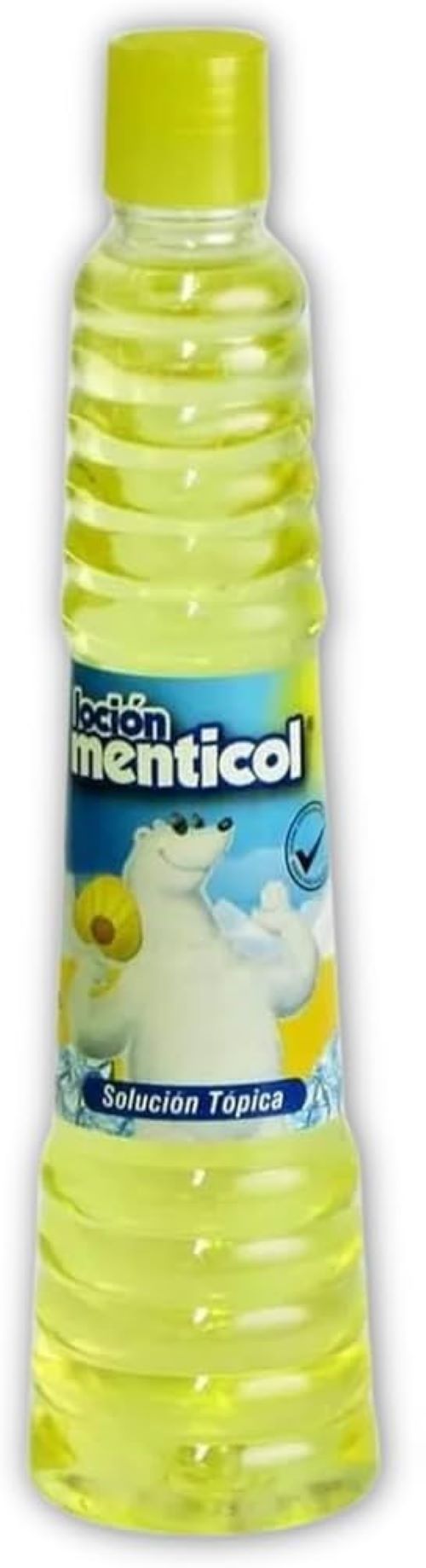 Menticol loción Refrescante Amarillo Botella x 130 ml (4.39 fl. oz) 1 unidad