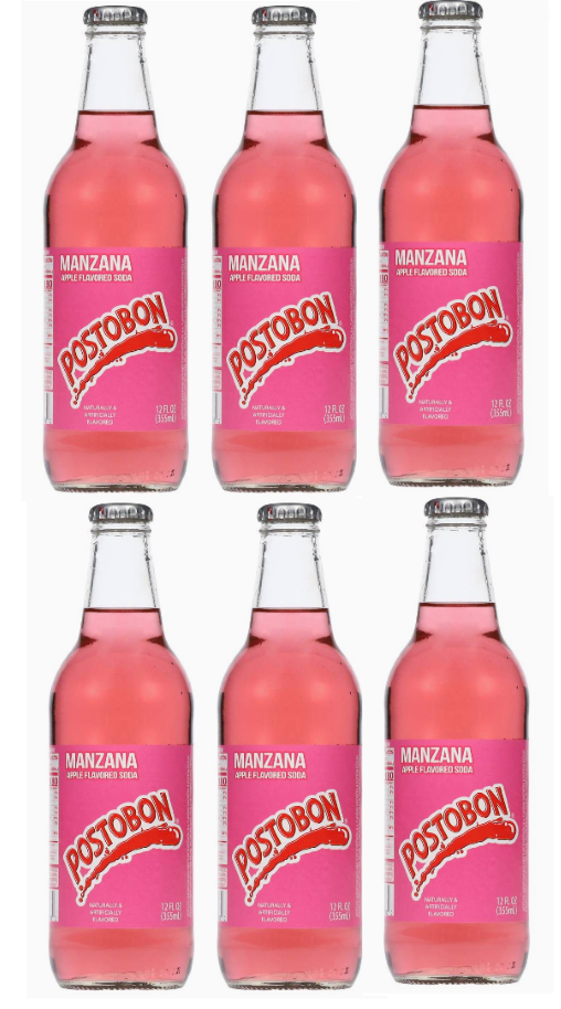 Manzana Postobon - Apple Flavored Soda Botella De Vidrio 12fl oz (6unides)