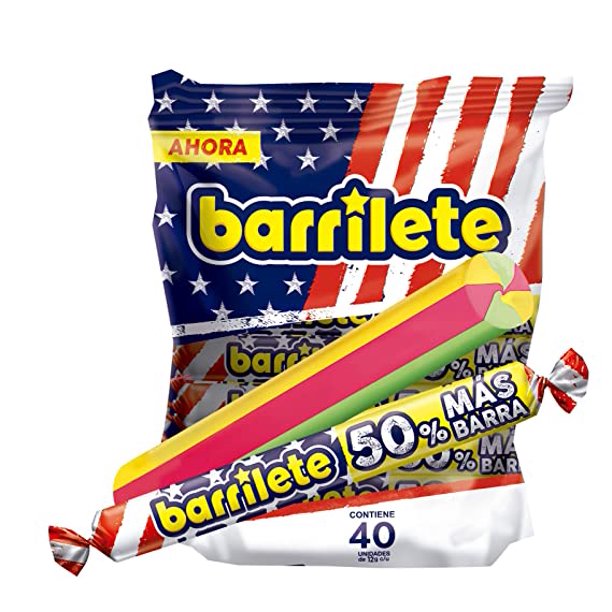 Barrilete Super Chewy Candy Bag,0.75 pound, 50 Count - SET OF 1