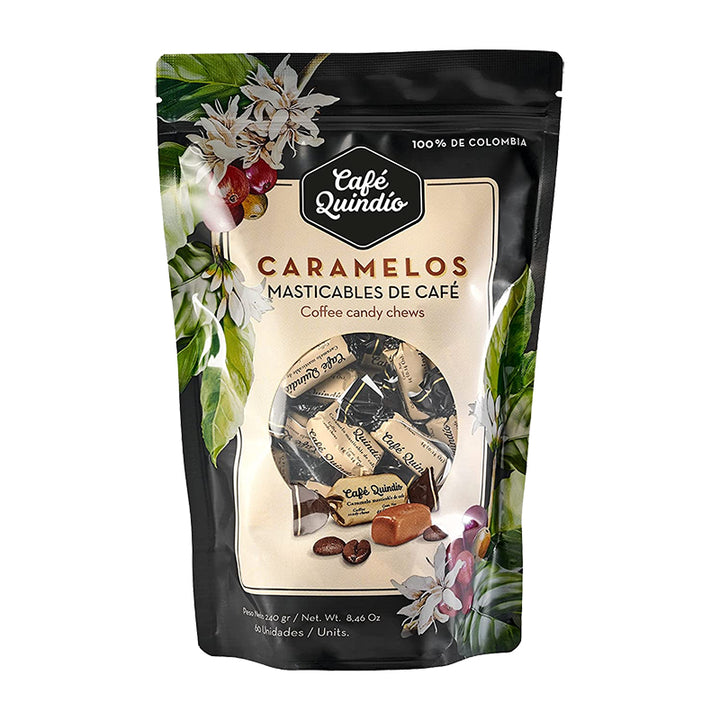 Caramelos masticables de café Quindío (8.46 oz / 240 grs)