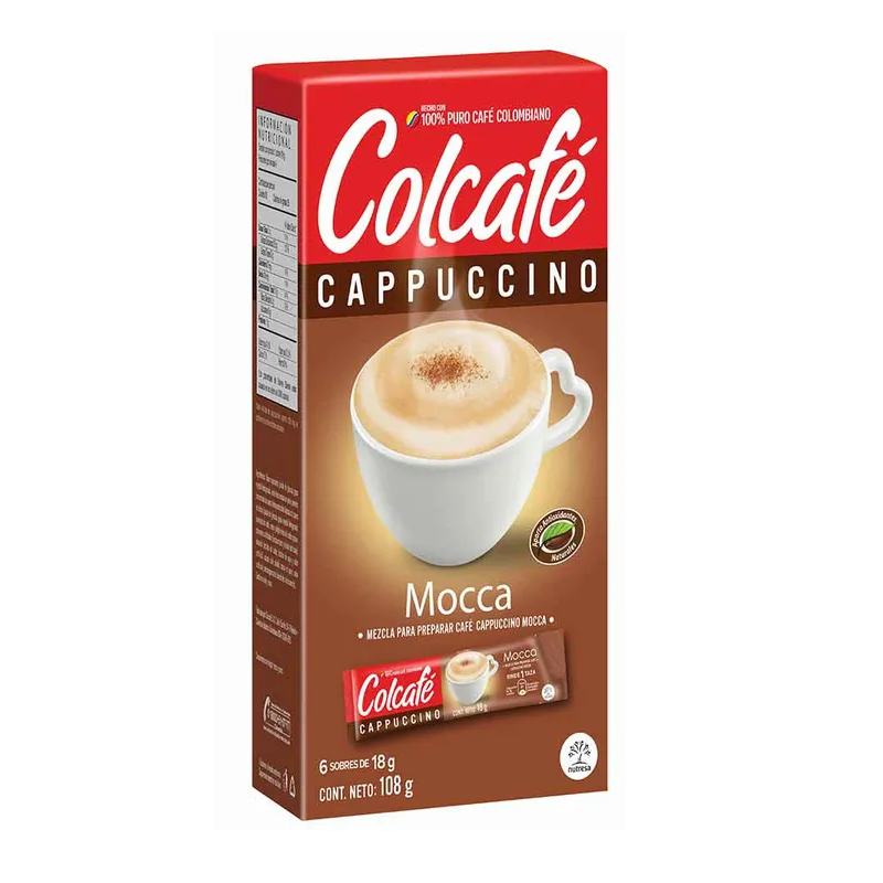 Café Cappuccino Mocca Colcafé x 108 grs