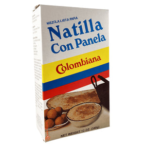 Mezcla lista para preparar natilla con panela de COLOMBIANA (12 onzas / 340 grs.)