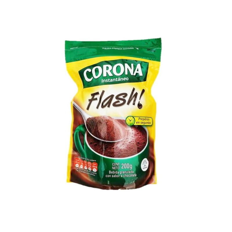 Chocolate Corona instantáneo flash 200 grs