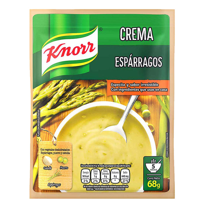 Mezcla para preparar Crema de Esparragos Knorr 68grs
