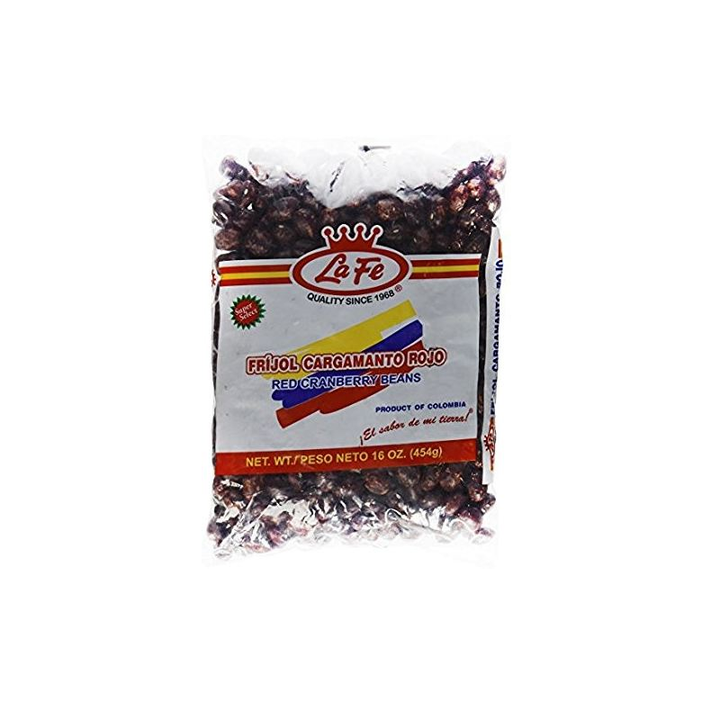 Frijol Cargamanto Rojo La Fe (16 onzas / 454 gramos)