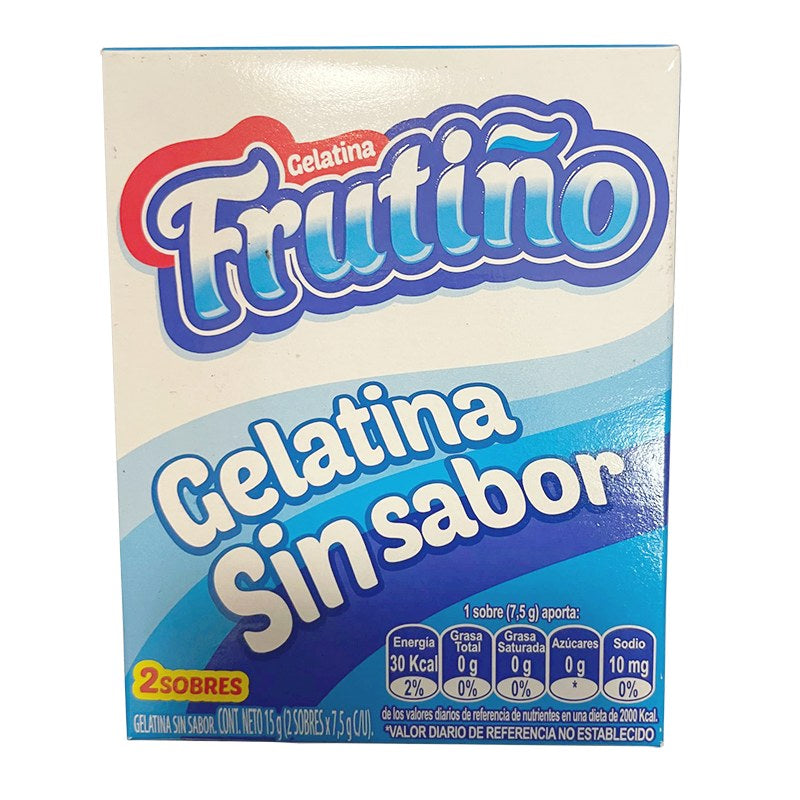 Gelatina sin sabor Frutiño 2 unidades (15 gs.)