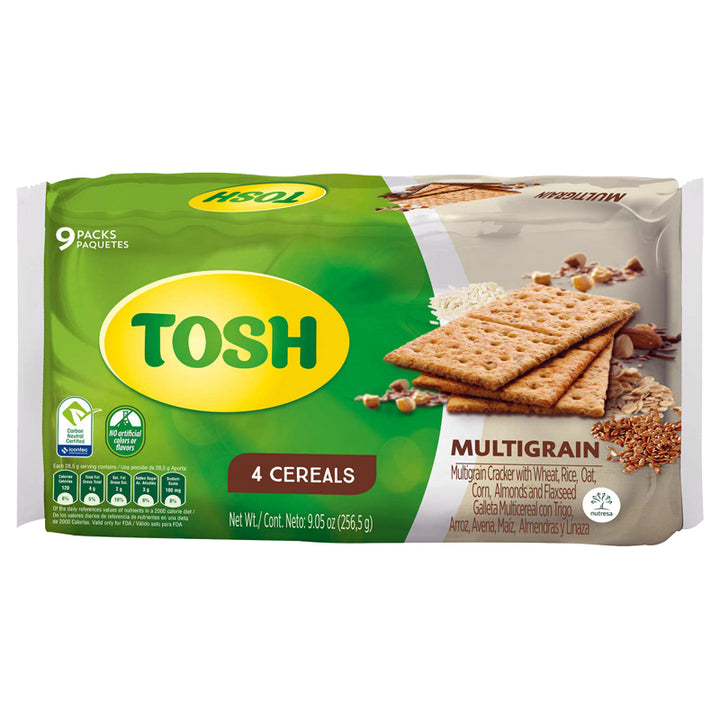 Galletas TOSH 4 cereales pack de 9 unidades