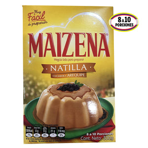Mezcla lista Maizena para preparar natillas sabor Arequipe