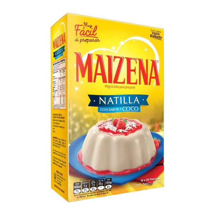 Mezcla Para Hacer Natilla Maizena sabor a coco