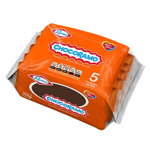 Tajada de ponqué cubierta con chocolate Chocoramo (5 unidades x 65 grs)