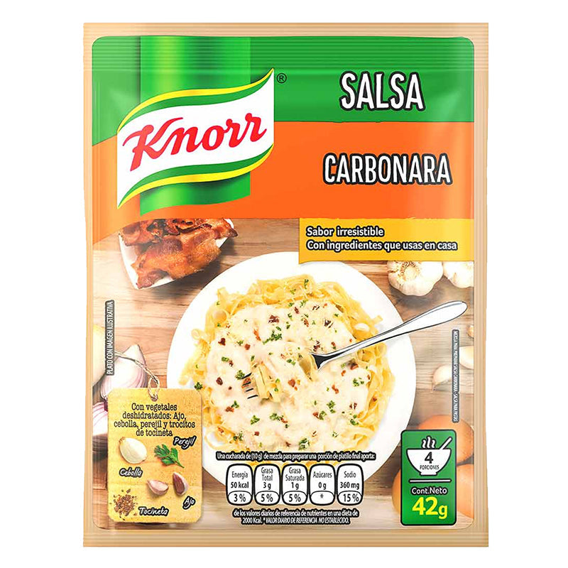 Mezcla para preparar salsa carbonara Knorr (40 grs)