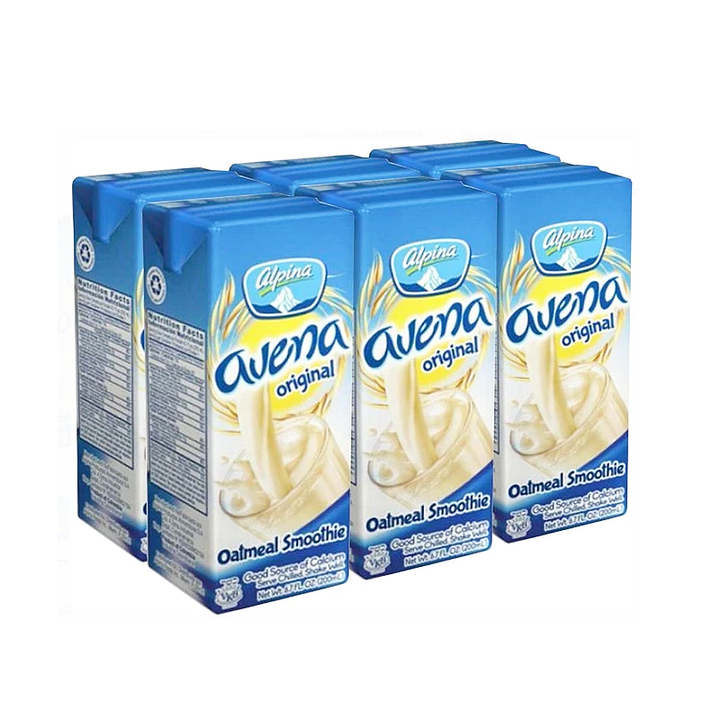 ALPINA Avena Sabor Canela 200 ml. - 8 Pack. / Avena Cinnamon Flavor 6.7 fl.  oz. - 8 Pack.