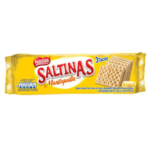 Galletas saladas tipo cracker con sabor a mantequilla Saltinas NESTLÉ