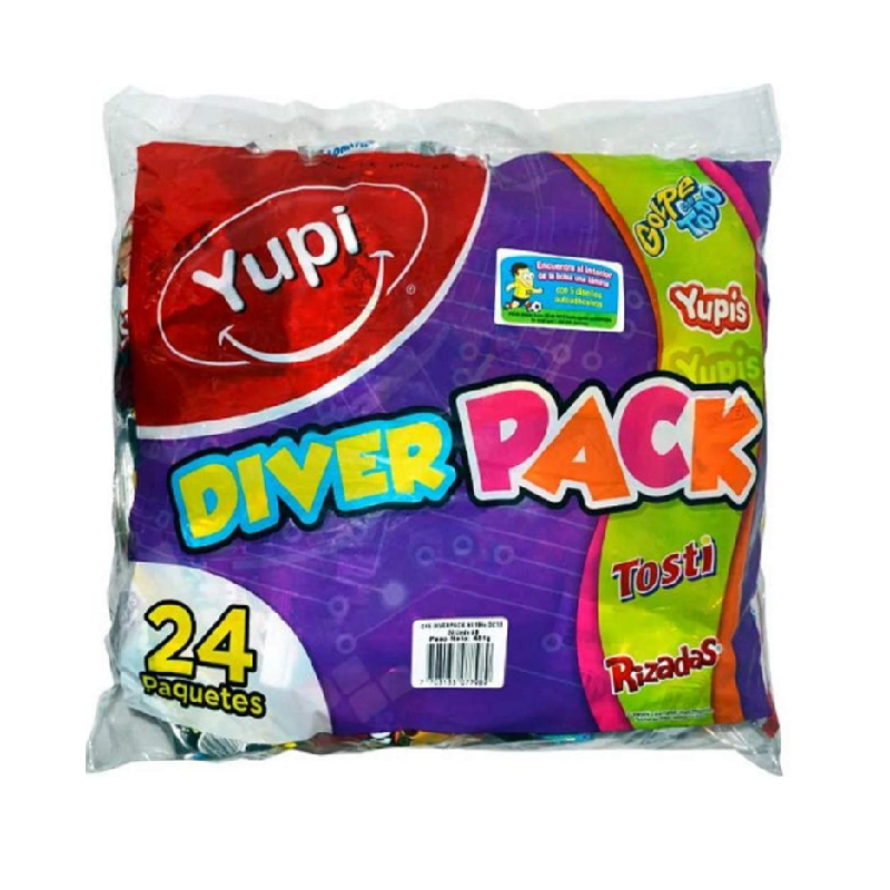 Snacks Yupi DiverPack Mezcla de Papitas